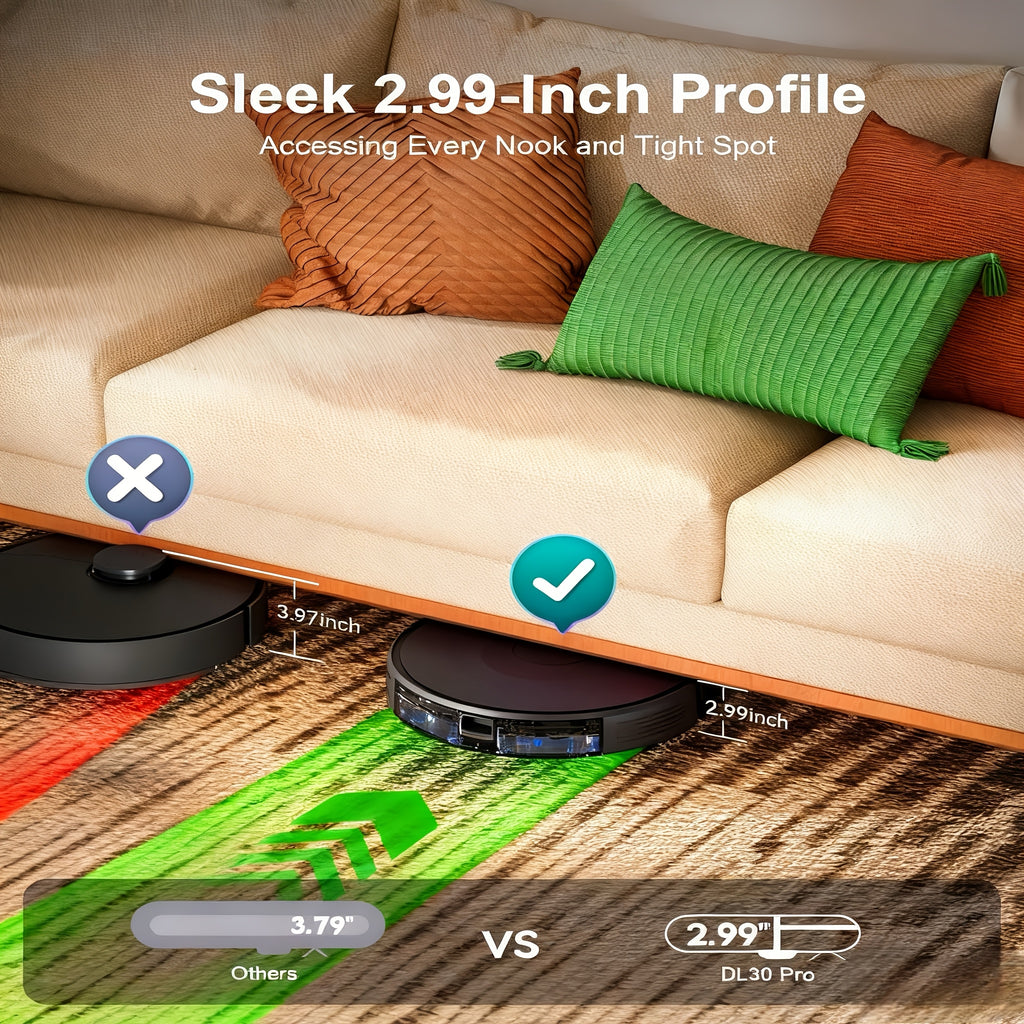 This Is a 2-In-1 Robot Vacuum And Mop with Strong Suction, Anti-Tangle Design, And Support for App\u002FAlexa Control. It Features an Ultra-Thin 2.99-Inch Profile And Is Suitable for Pet Hair And Low-Pile Carpets