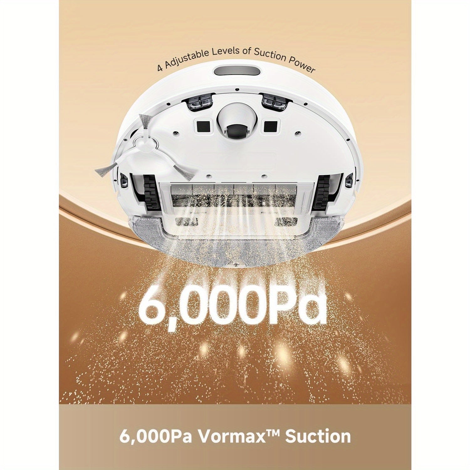 DREAME D10 Plus Gen 2 Robot Vacuum and Mop, Self-Emptying Base for 90 Days of Cleaning, 6000 Pa Suction and LiDAR Navigation, Obstacle Avoidance, Wi-Fi Connected, Refurbished