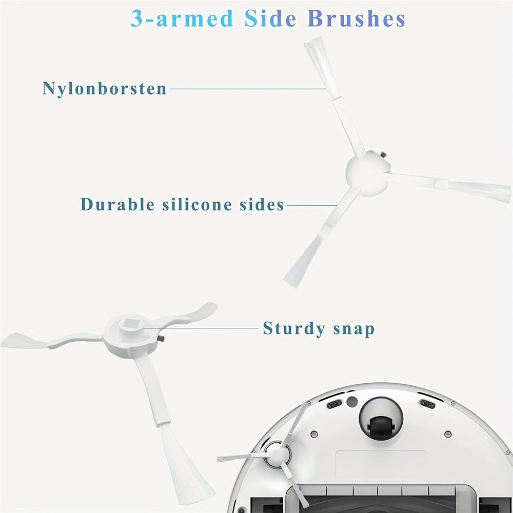 24pcs Accessories Kit for Dreame L10s Ultra\u002F L10 Ultra Robot Vacuum Replacement Parts Including 1 Main Brush 4 HEPA Filters 6 Sidebrushes 6 Mop Pads 6 Dust Bags 1 Cleaning Brush