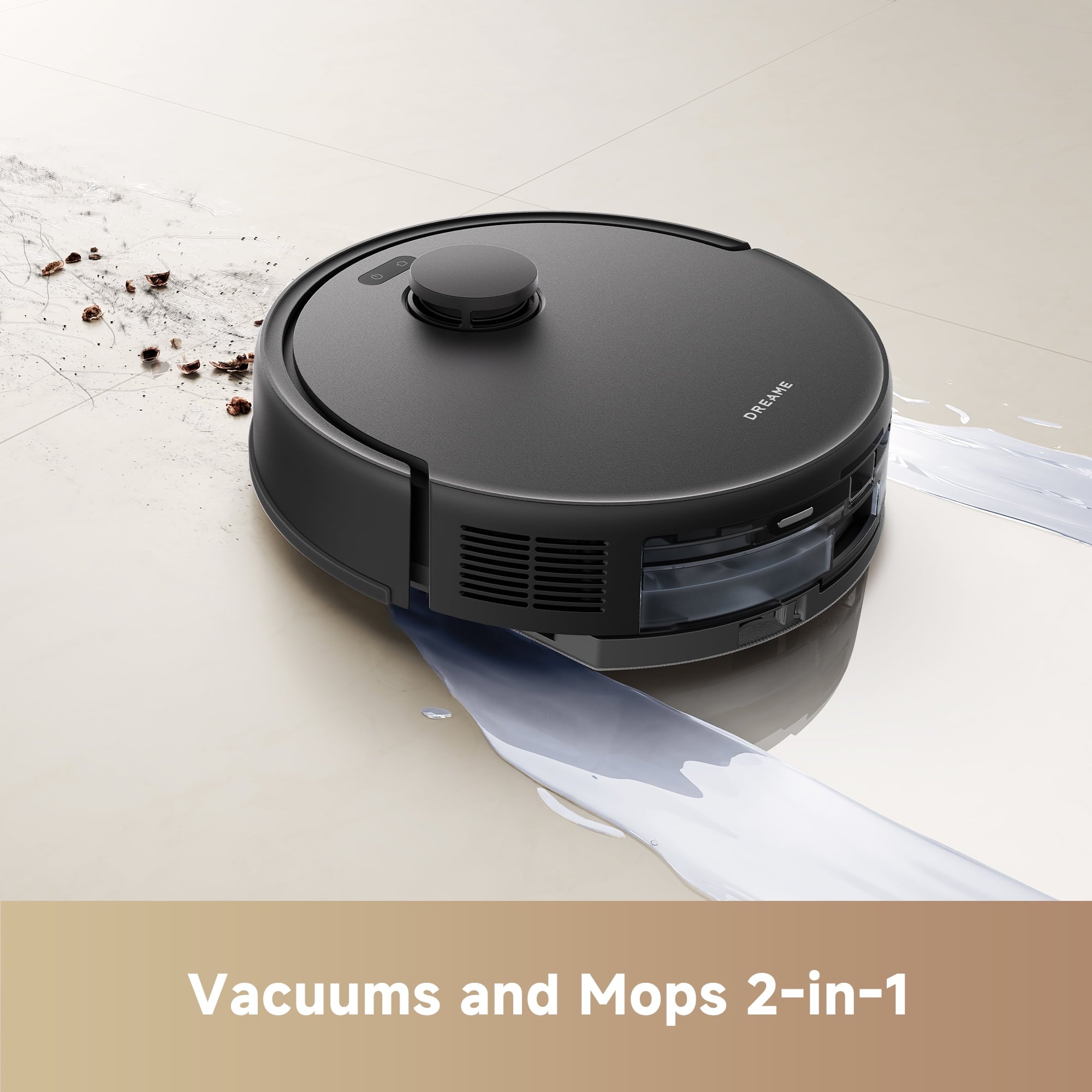 Dreame 3-In-1 E20 Plus Robot Vacuum And Mop | Smart Technology Auto-Empty, Auto-Avoid, Auto-Clean, Rechargeable Lithium Battery, Operating Voltage 110V-130V
