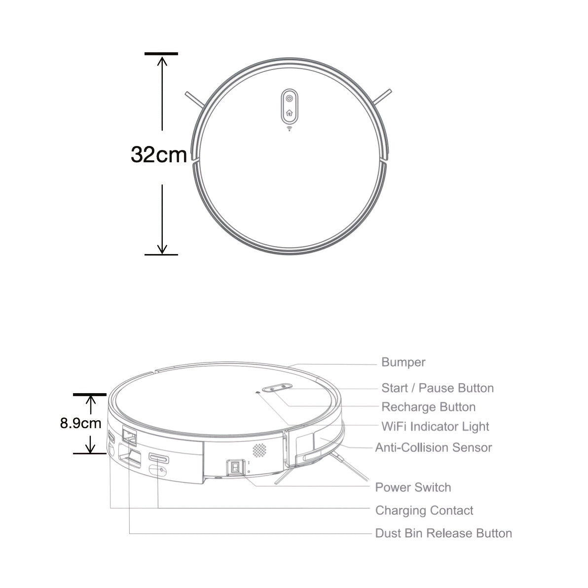 This Is a 2-In-1 Robot Vacuum And Mop with Strong Suction, Anti-Tangle Design, And Support for App\u002FAlexa Control. It Features an Ultra-Thin 2.99-Inch Profile And Is Suitable for Pet Hair And Low-Pile Carpets