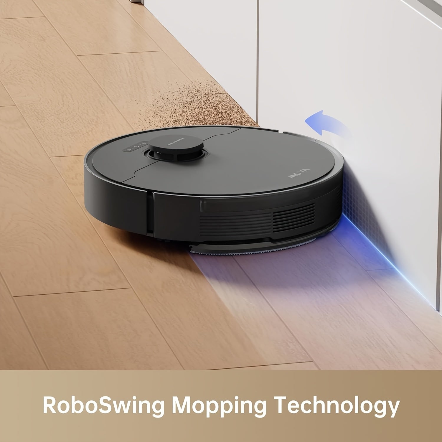 MOVA S10 Robot Vacuum Cleaner MOVA S10 Robot Vacuum Cleaner: 7000Pa Suction, 260m Min Run Time, Liftable Brush, Self-Charging for Home, Pet Hair, Hard Floors, App & Voice Control