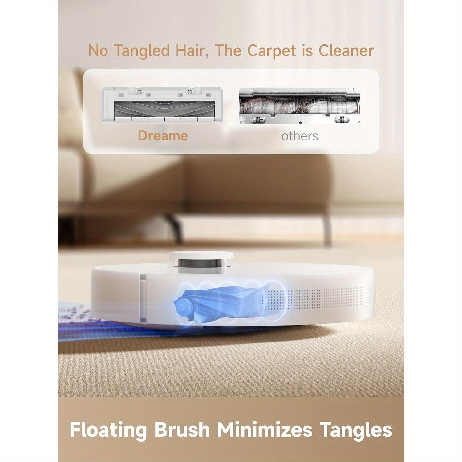 DREAME D10 Plus Gen 2 Robot Vacuum and Mop, Self-Emptying Base for 90 Days of Cleaning, 6000 Pa Suction and LiDAR Navigation, Obstacle Avoidance, Wi-Fi Connected, Refurbished