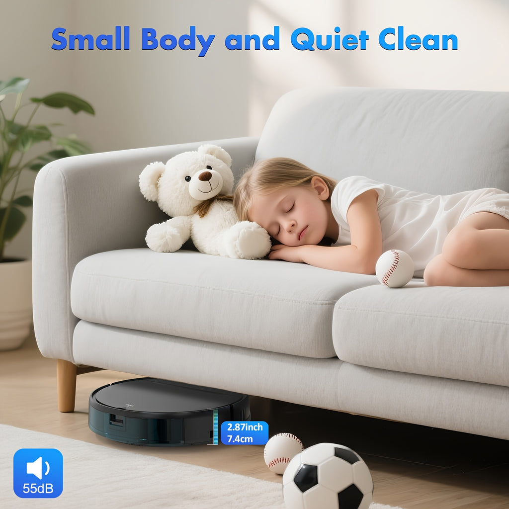 MAMNV 3-in-1 Intelligent Robot 5000Pa Vacuum Cleaner | Automatic Charging, Fixed-point Sweeper, Voice & App Control, Wet Suction Mopping, for smart Home Cleaning, Birthday & New Year Gifts